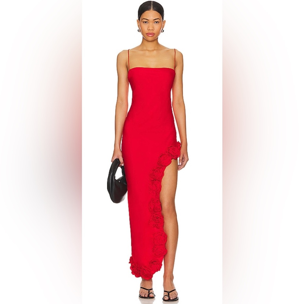 MAJORELLE  Elegant Red Evening Dress